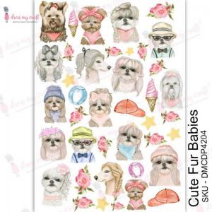 Dress My Craft Transfer Me Sheet - Cute Fur Babies [DMCDP4204]