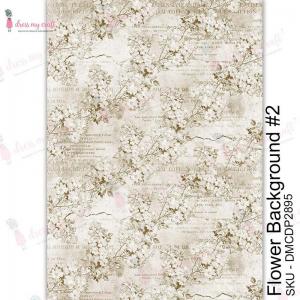 Dress My Craft Transfer Me Sheet - Flower Background #2 [DMCDP2895]
