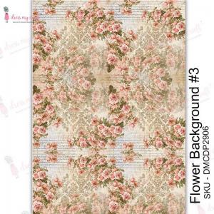 Dress My Craft Transfer Me Sheet - Flower Background #3 [DMCDP2906]