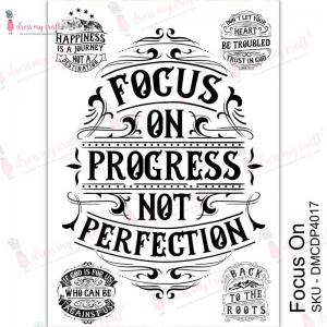 Dress My Craft Transfer Me Sheet - Focus On [DMCDP4017]