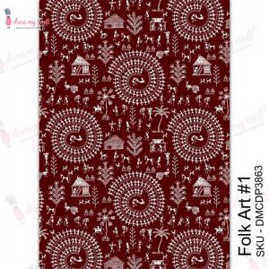 Dress My Craft Transfer Me Sheet - Folk Art #1 [DMCDP3863]