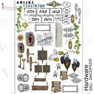 Dress My Craft Transfer Me Sheet - Hardware [DMCDP4226]