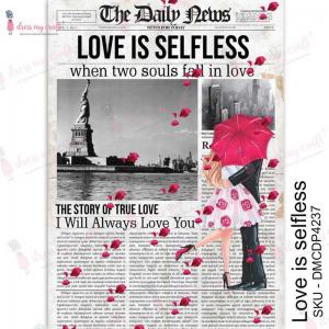 Dress My Craft Transfer Me Sheet - Love Is Selfless [DMCDP4237]