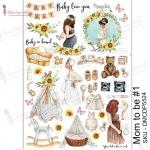 Dress My Craft Transfer Me Sheet - Mom To Be #1 [DMCDP5524]