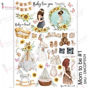 Dress My Craft Transfer Me Sheet - Mom To Be #1 [DMCDP5524]