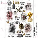 Dress My Craft Transfer Me Sheet - Mr. & Mrs. [DMCDP2796]