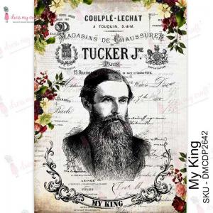 Dress My Craft Transfer Me Sheet - My King [DMCDP2642]