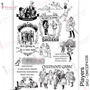 Dress My Craft Transfer Me Sheet - Players [DMCDP4336]