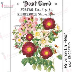 Dress My Craft Transfer Me Sheet - Reverse La Fleur [DMCDP3005]