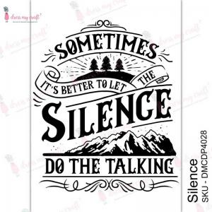 Dress My Craft Transfer Me Sheet - Silence [DMCDP4028]