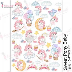 Dress My Craft Transfer Me Sheet - Sweet Pony Baby [DMCDP4182]