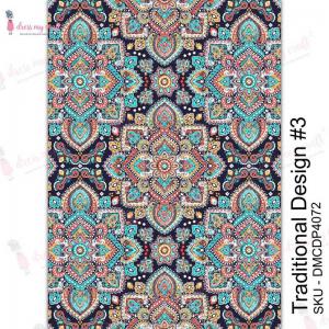 Dress My Craft Transfer Me Sheet - Traditional Design #3 [DMCDP4072]
