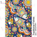 Dress My Craft Transfer Me Sheet - Traditional Fishes [DMCDP3841]