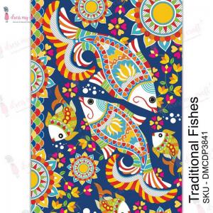 Dress My Craft Transfer Me Sheet - Traditional Fishes [DMCDP3841]