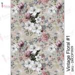 Dress My Craft Transfer Me Sheet - Vintage Floral #1 [DMCDP3929]