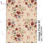 Dress My Craft Transfer Me Sheet - Vintage Floral #2 [DMCDP3940]