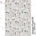 Dress My Craft Transfer Me Sheet - Vintage Floral #3 [DMCDP3951]