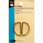Dritz D-Rings - [117-114-35] 1 1/4", Gold