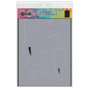 Dylusions 9" x 12" Couture Stencils & Masks - A Day At The Races [DYS79903]