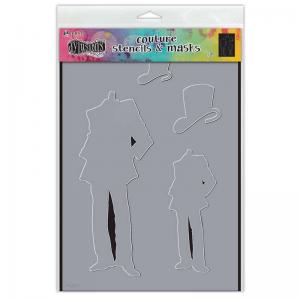 Dylusions 9" x 12" Couture Stencils & Masks - Man About Town [DYS79927]