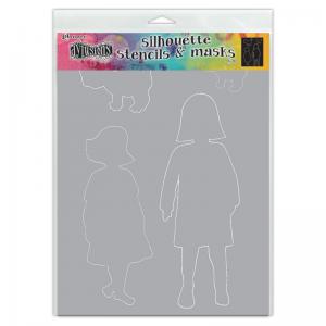 Dylusions 9" x 12" Silhouette Stencil - Edith [DYS75356]
