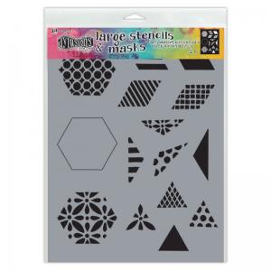Dylusions 9" x 12" Stencil - 1.5" Quilt [DYS75349]