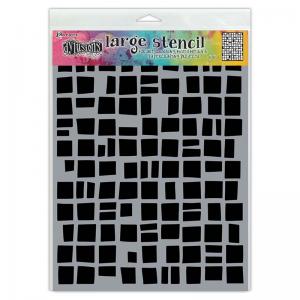 Dylusions 9" x 12" Stencil - Betsy's Block [DYS71488]