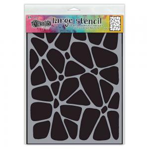 Dylusions 9" x 12" Stencil - Crazy Paving [DYS85034]