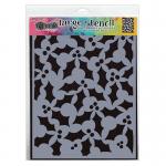 Dylusions 9" x 12" Stencil - Jolly Holly [DYS81746]