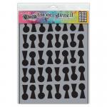 Dylusions 9" x 12" Stencil - Lock 'n' Roll [DYS79811]