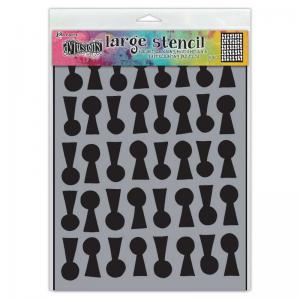 Dylusions 9" x 12" Stencil - Lock 'n' Roll [DYS79811]