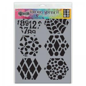 Dylusions 9" x 12" Stencil - Quilt n More [DYS78043]