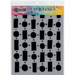 Dylusions 9" x 12" Stencil - Retro [DYS68716]