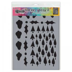 Dylusions 9" x 12" Stencil - Tree Border [DYS78050]
