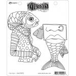 Dylusions Unmounted Rubber Stamps - Fish Face [DYR59493]