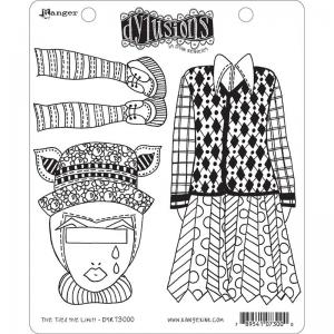Dylusions Unmounted Rubber Stamps - The Ties The Limit! [DYR73000]