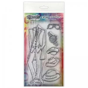 Dylusions Couture Collection Clear Stamps - A Day At The Races [DYB78326]