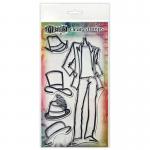 Dylusions Couture Collection Clear Stamps - Man About Town [DYB78364]