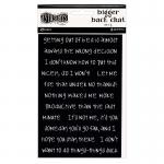 Dylusions Creative Dyary Bigger Back Chat Stickers Set 2 - Black [DYA68792]