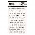 Dylusions Creative Dyary Bigger Back Chat Stickers Set 2 - White [DYA68808]