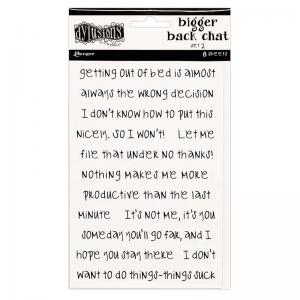 Dylusions Creative Dyary Bigger Back Chat Stickers Set 2 - White [DYA68808]