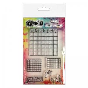 Dylusions Diddy Clear Stamp Set - Check It Out [DYB80008]