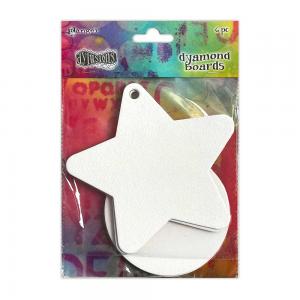 Dylusions Dyamond Boards - Baubles & Stars, Large [DYM86758]