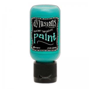 Dylusions Paint 1 Ounce Bottle - Vibrant Turquoise