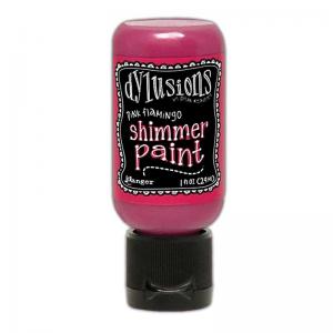 Dylusions SHIMMER Paint 1 Ounce Bottle - Pink Flamingo