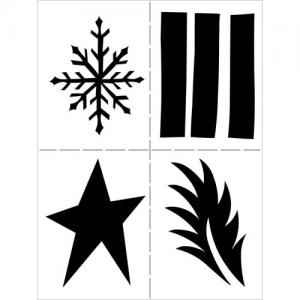 Dylusions 9" x 12" Stencil - Shapes [DYS44291]