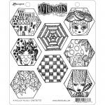 Dylusions Unmounted Rubber Stamps - A Heck Of Hexies [DYR76773]