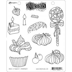 Dylusions Unmounted Rubber Stamps - Bake It Yourself [DYR80213]