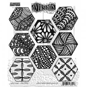 Dylusions Unmounted Rubber Stamps - Build A Quilt [DYR10002]