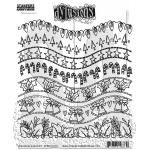 Dylusions Unmounted Rubber Stamps - Christmas Borders [DYR10035]